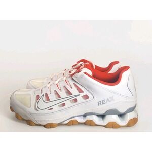 NEW Nike Reax 8 Mens Size 10 Training Shoes Sneakers White Wolf Grey Chile‎ Red